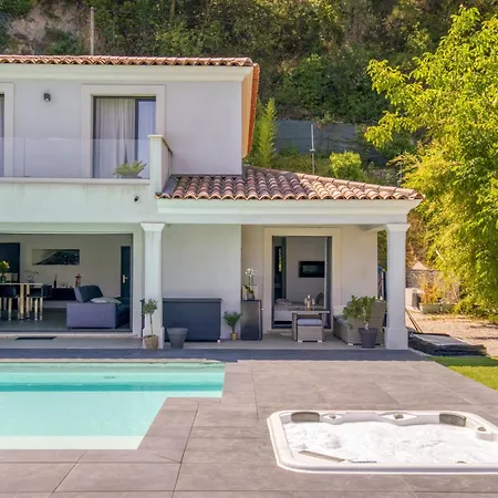 Homestay szállás 20m2 Dans Piscine Jacuzzi Gattières